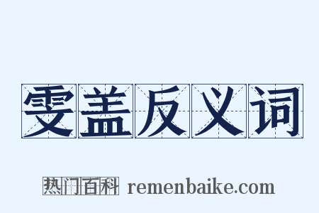 雯盖反义词是什么意思的图片